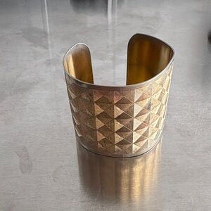 Geometric Gold Cuff Bracelet